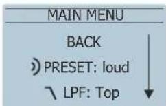 DAS Audio Action-S118A - MAIN MENU: - 1