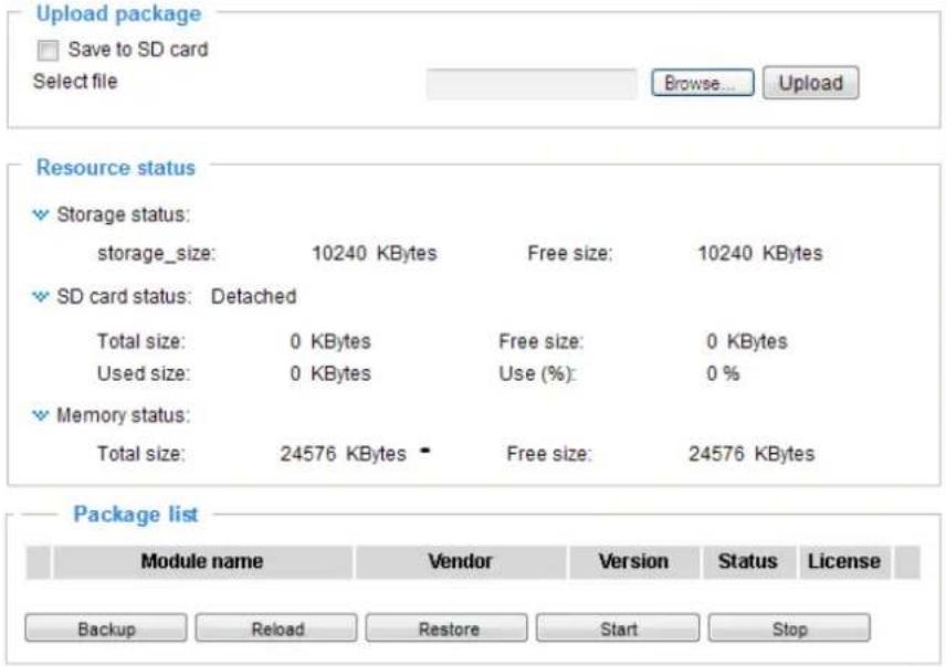 Vivotek FD9369 - Applications > Package management - a.k.a., VADP (VIVOTEK Application Development Platform) - 1
