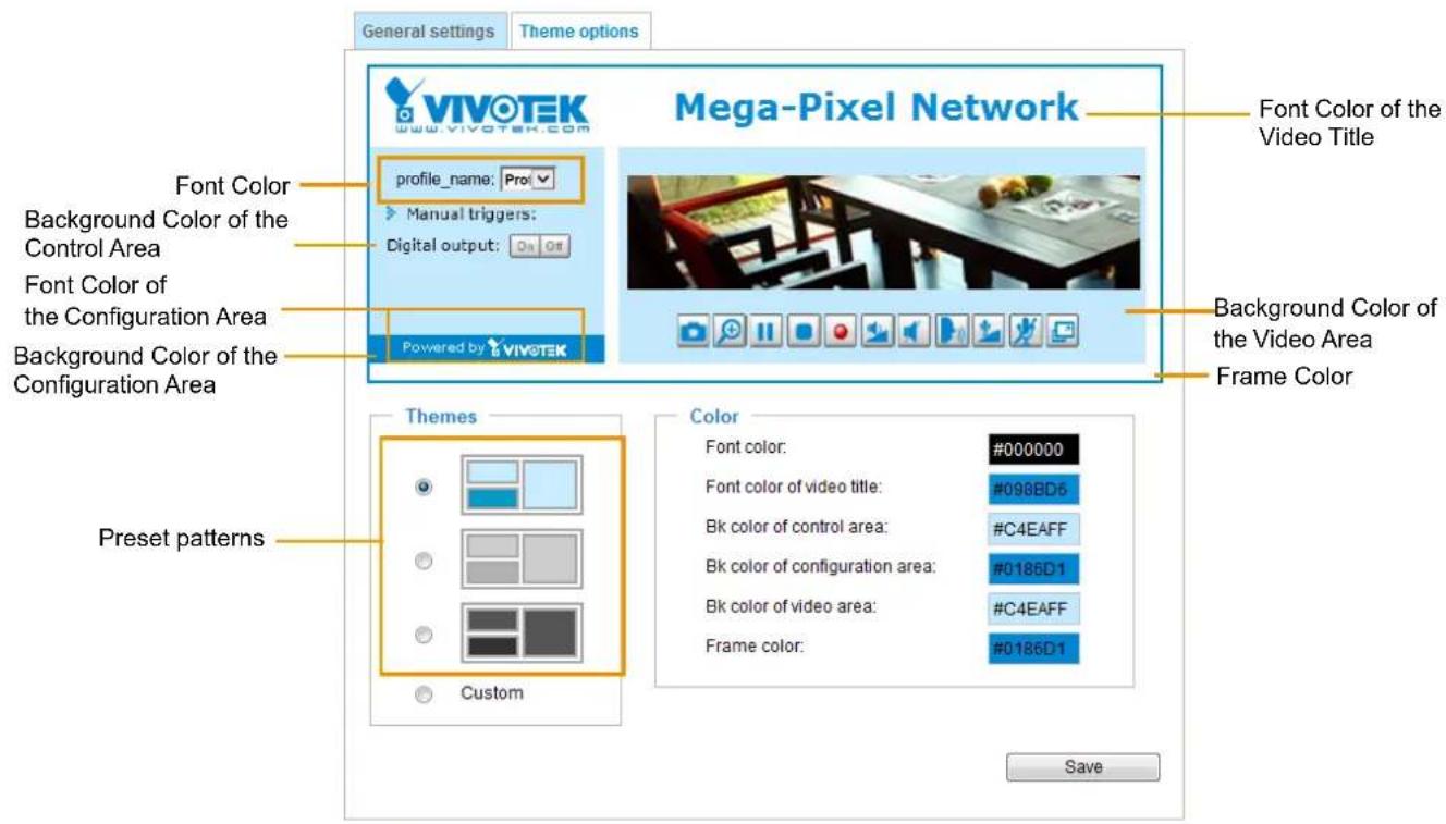 Vivotek FD9369 - Theme Options - 1