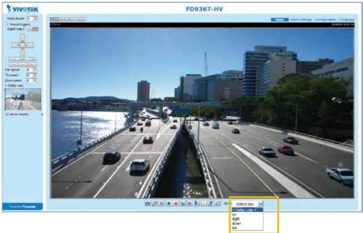 Vivotek FD9367-EHTV-v2 - Home page in the E-PTZ Mode - 1