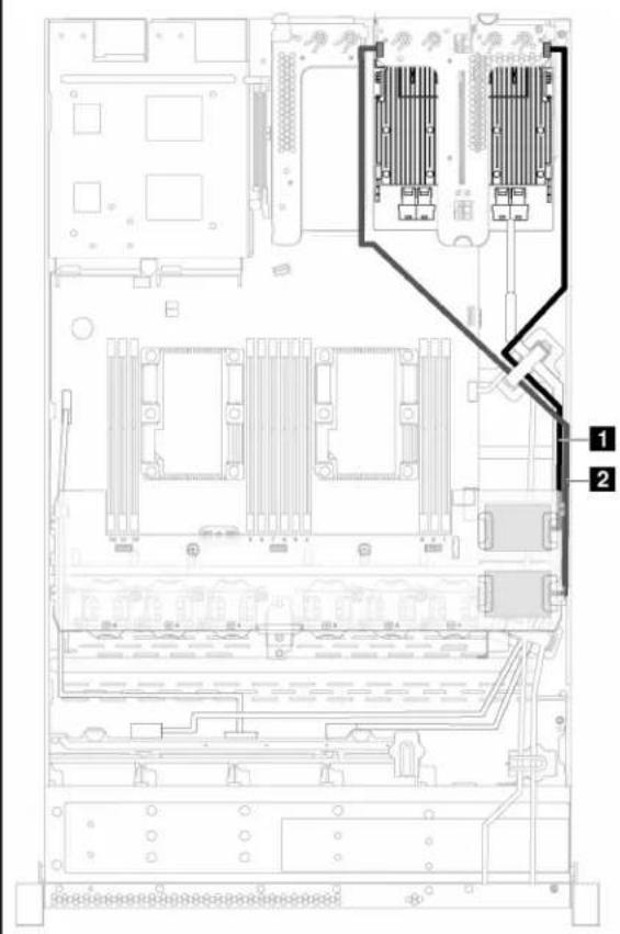 Technical diagram of an electronic hardware rack with labeled components and internal structure