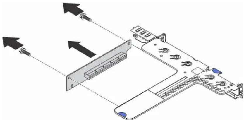 LENOVO ThinkSystem SR530 - Remove a riser card - 5