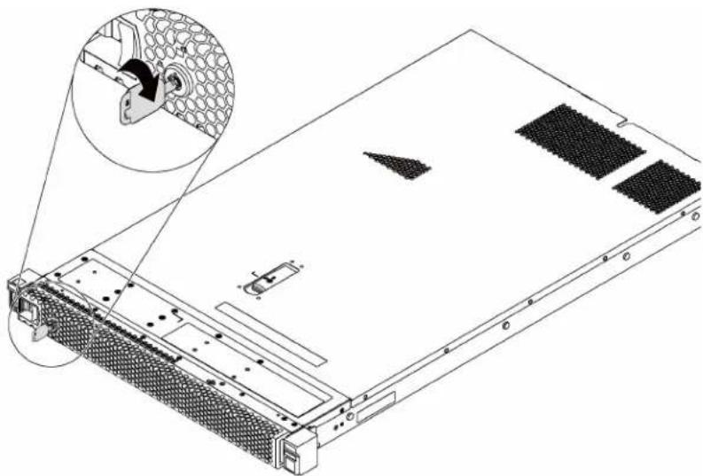 LENOVO ThinkSystem SR530 - Remove the security bezel - 2