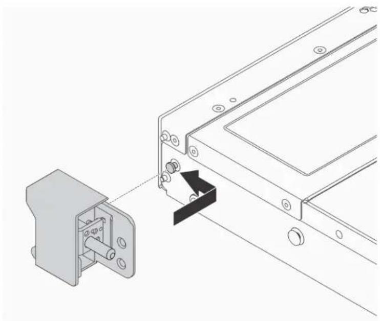 LENOVO ThinkSystem SR530 - Install the rack latches - 2