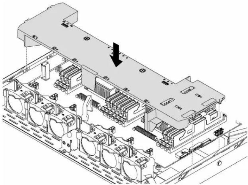 LENOVO ThinkSystem SR530 - Install the air baffle - 3