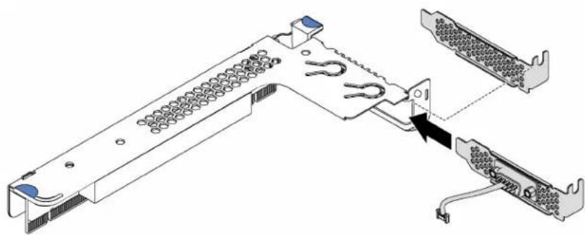 LENOVO ThinkSystem SR530 - Install the serial port module - 4