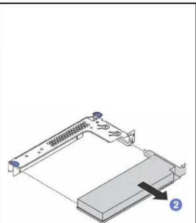 LENOVO ThinkSystem SR530 - Remove a PCIe adapter - 6