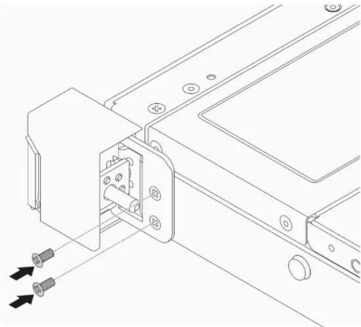LENOVO ThinkSystem SR530 - Install the rack latches - 3