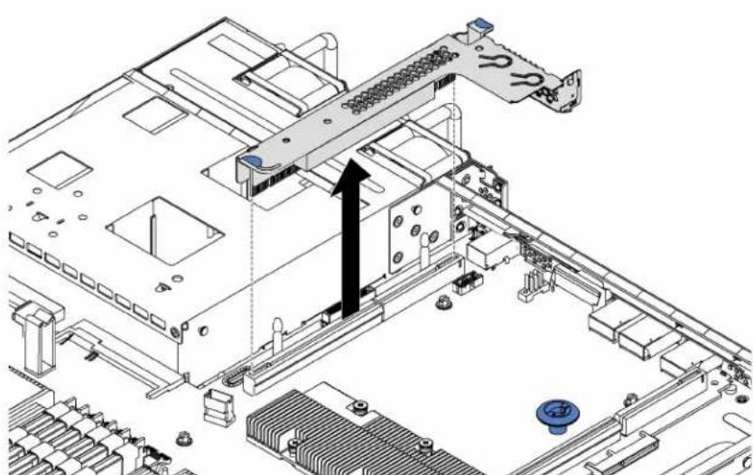 LENOVO ThinkSystem SR530 - Remove the serial port module - 4