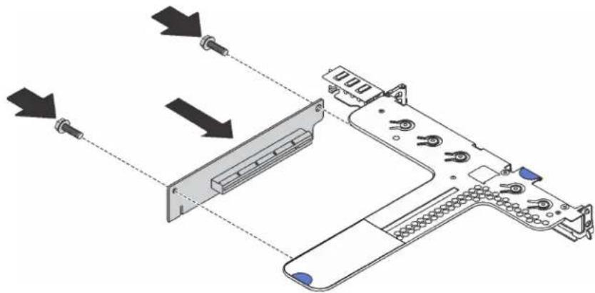 LENOVO ThinkSystem SR530 - Install a riser card - 4