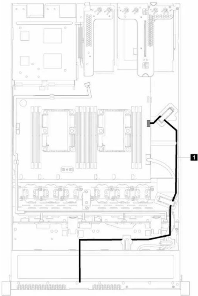 Technical diagram of an electronic server rack with labeled components and connection points