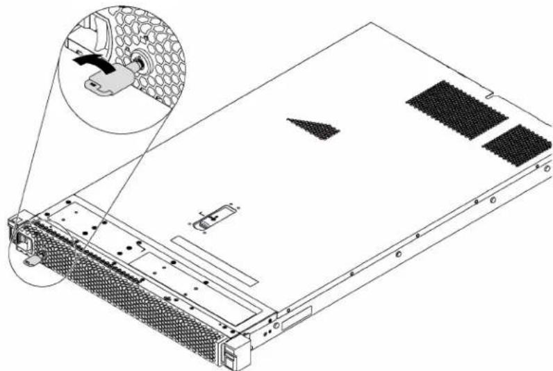 LENOVO ThinkSystem SR530 - Install the security bezel - 4