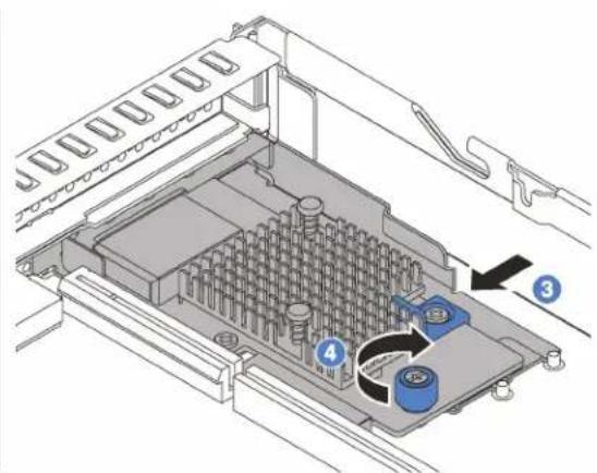 Technical diagram of an electronic device showing internal components and labeled parts (1, 2, 3, 4)