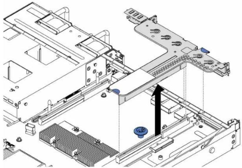 LENOVO ThinkSystem SR530 - Remove a riser card - 4