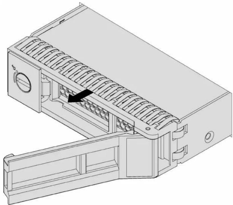 LENOVO ThinkSystem SR530 - Remove a simple-swap drive - 5