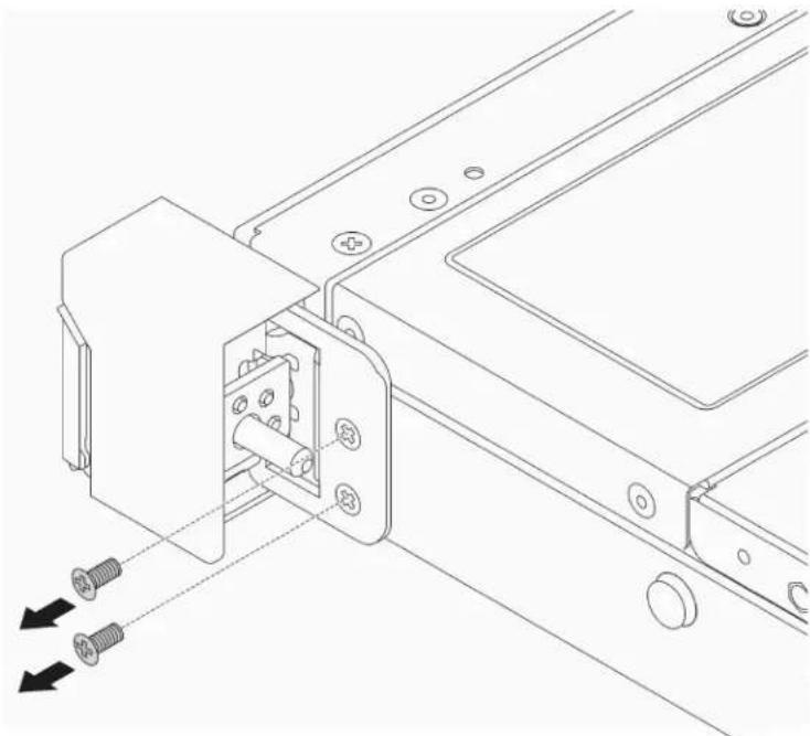 LENOVO ThinkSystem SR530 - Remove the rack latches - 3