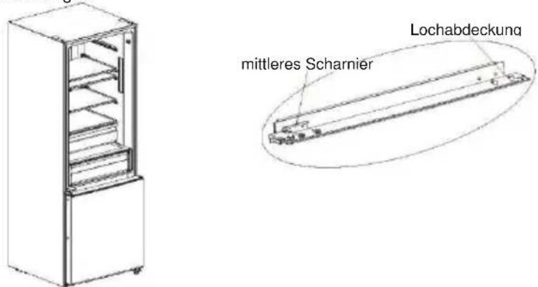 lochabdeckung mittleres Scharnier