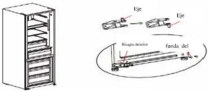 Eje Eje Bisagra inferior funda del