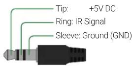 WyreStorm MX-0404-HDBT-H2A-KIT - IR TX Port Pinout - 2