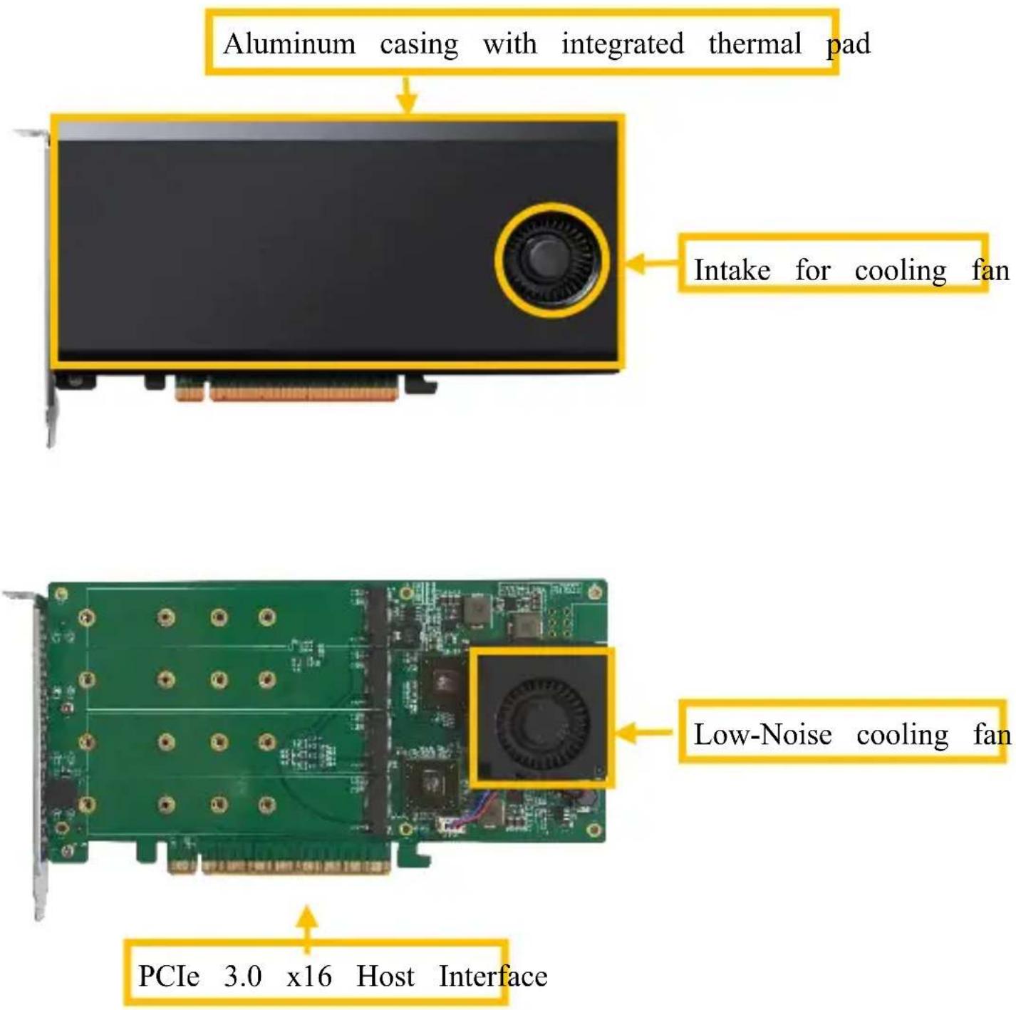 Highpoint SSD7103 - Front View - 1