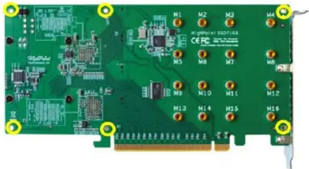 Highpoint SSD7103 - NVMe Drive Installation: - 1