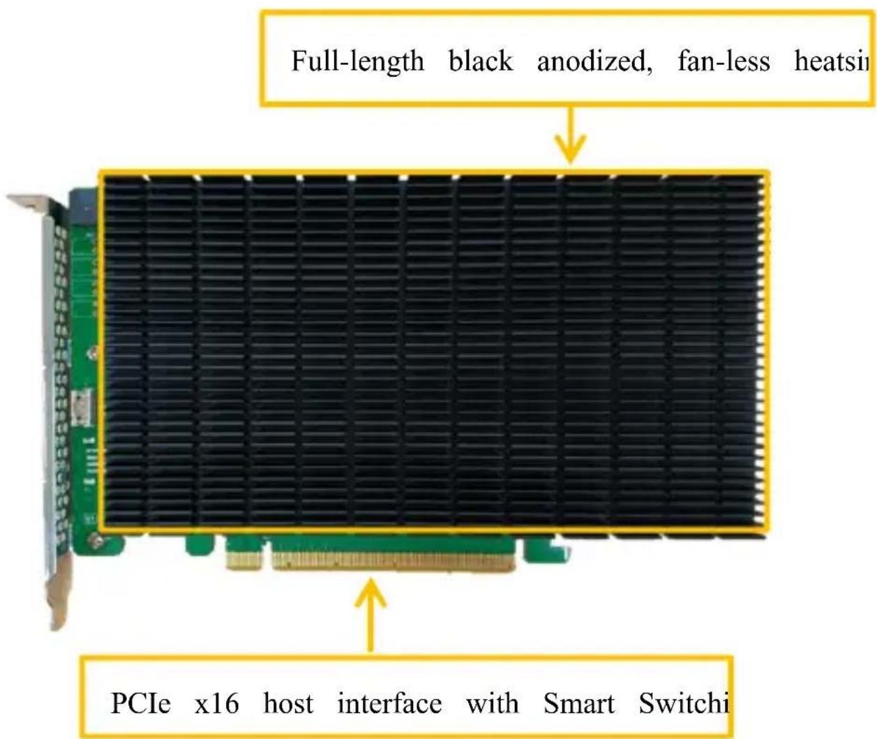 Highpoint SSD7204 - Front View - 1