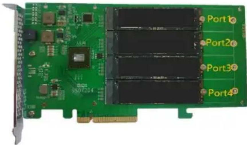 Highpoint SSD7204 - Take SSD7204 as an example: - 7