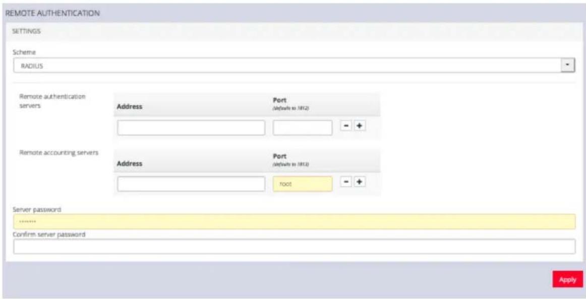 Opengear OM2200 - To configure RADIUS: - 1