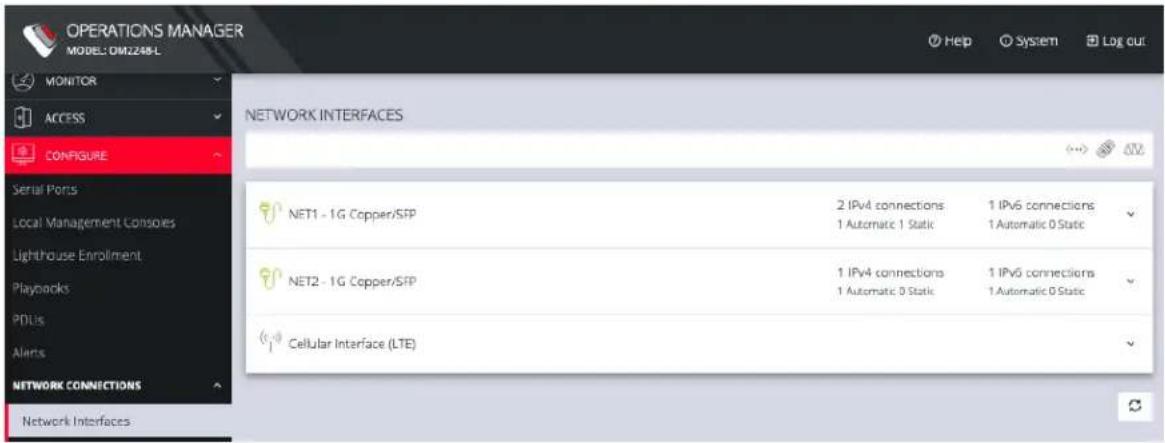 Opengear OM2200 - Change Network Settings - 1