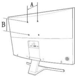 SAMSUNG LS27E510CS - Spezifikationen des Wandhalterungskits (VESA) - 3
