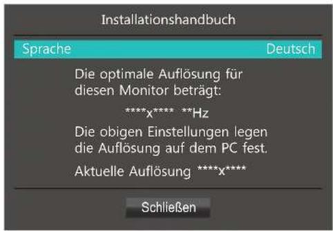 SAMSUNG LS27E510CS - Einstellen der optimalen Auflösung - 1