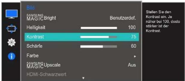 SAMSUNG LS27E510CS - Konfigurieren von Kontrast - 1