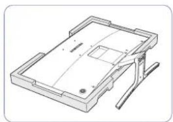 SAMSUNG LS27E510CS - Entfernen des Standfußes - 2