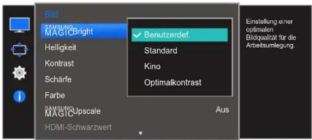 SAMSUNG LS27E510CS - Konfigurieren von SAMSUNG MAGIC Bright - 1