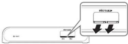 Hanwha PNM-9000QB - Herausnehmen einer Micro SD-Speicherkarte - 1