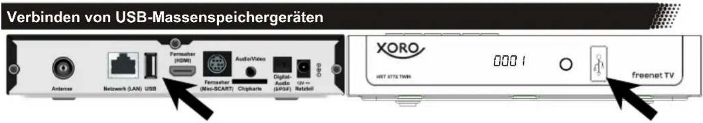 XORO HRT 8770 Twin - Anschließen - 1