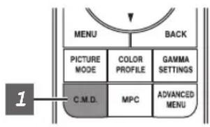MENU BACK PICTURE MODE COLOR PROFILE GAMMA SETTINGS C.M.D. MPC ADVANCED MENU