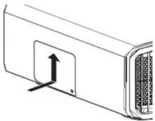 JVC DLA-RS2000 - Die Lampenabdeckung anbringen - 1