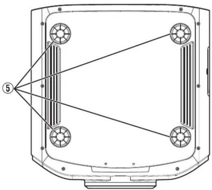 JVC DLA-RS1000 - Hauptgerät - Unterseite - 1