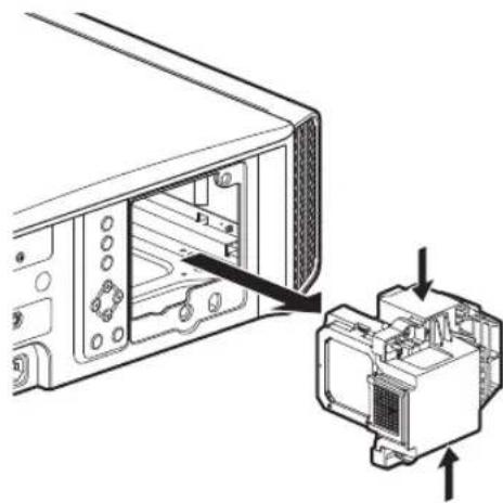 JVC DLA-RS540 - Die Lampe herausziehen - 1