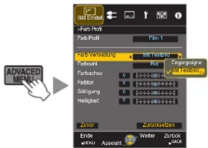 3rd Erstell >Fab Profit Fab Profit Film 1 Fab Verwaltung Mit Testbild Fabwahl Fail Engangsigna Mit Testbild Farbachse C Fabbor C Stätigung C Hellpaket C Zuvor Zufucksetzen Ende Auswahl Walter Zurück Back