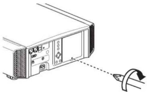 JVC DLA-RS540 - Die Lampenabdeckung anbringen - 1