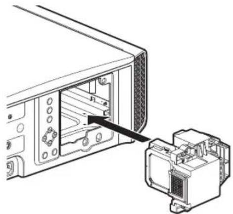 JVC DLA-RS540 - Die neue Lampe einsetzen - 1