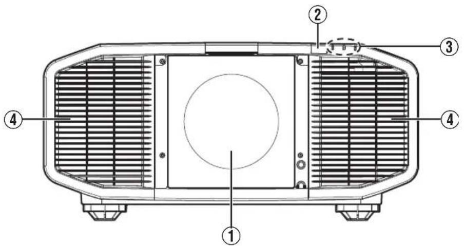 Technical diagram of a heat exchanger with numbered components for identification
