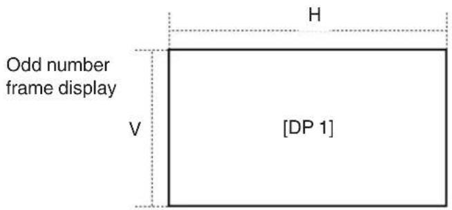 Odd number frame display V H [DP 1]