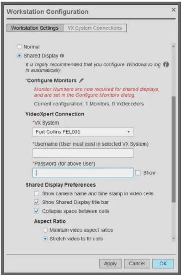 Pelco VideoXpert Professional VXP-P2-72-J-D - Configuring Shared Display™ Mode - 2