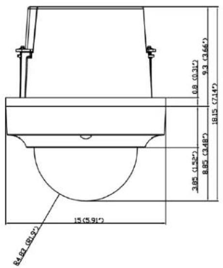 Pelco Sarix Professional IMPBB-EI - Dimensions - 4