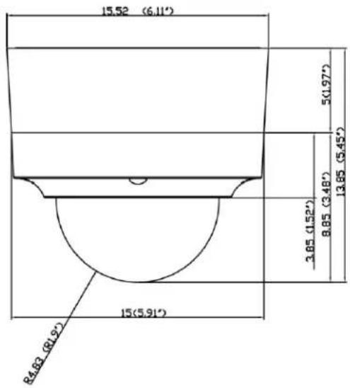 Pelco Sarix Professional IMPBB-EI - Dimensions - 5