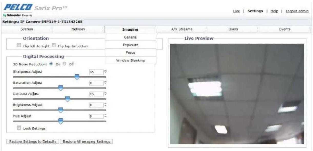 Pelco Sarix Professional IMPBB-EI - Imaging - 1