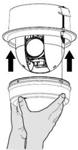 Pelco Spectra Enhanced S7230L-FW1 - INSTALLINGTHELOWERDOME(IN-CEILING/ENVIRONMENTAL) - 1